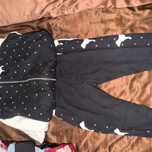 Victoria's Secret Black and White Joggers